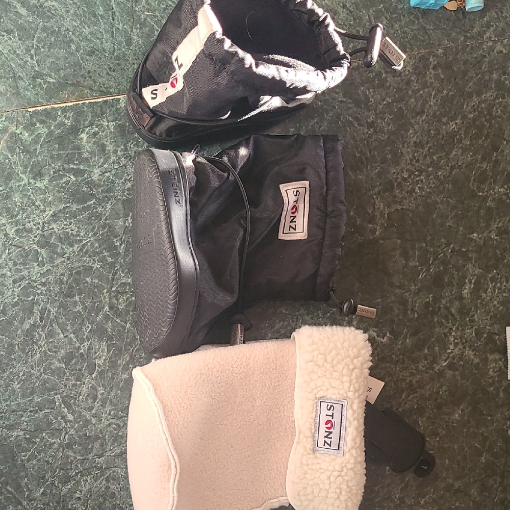 Stonz Black and White Booties